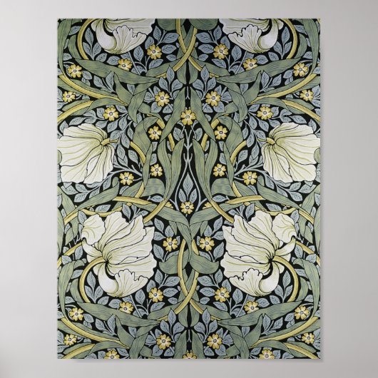 William Morris - Pimpernel Wallpaper Design Poster (Voorkant)