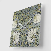 William Morris - Pimpernel Wallpaper Design Vierkante Klok (Hoek)