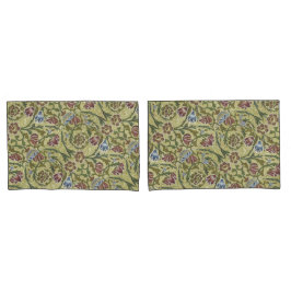  William Morris Pink Blue Brocade Kussensloop