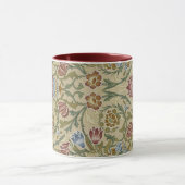 William Morris Pink Blue Brocade Mok (Midden)