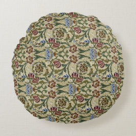  William Morris Pink Blue Brocade Rond Kussen