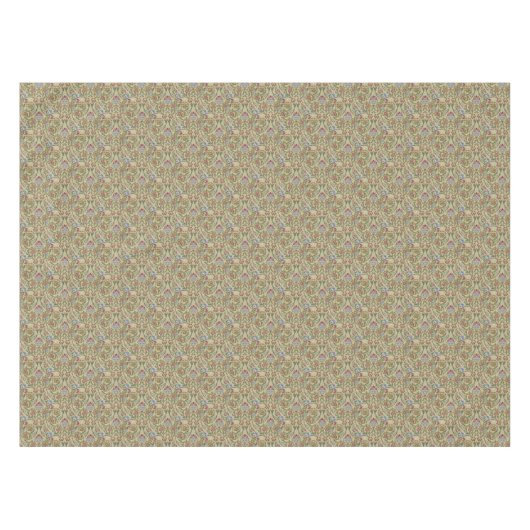  William Morris Pink Blue Brocade Tafelkleed (Voorkant (Horizontaal))