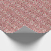 William Morris  Pink Brother Rabbit Birds Cadeaupapier (Hoek)