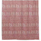William Morris  Pink Brother Rabbit Birds Douchegordijn (Voorkant)