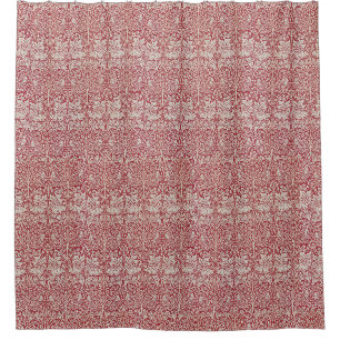 William Morris Pink Brother Rabbit Birds Douchegordijn