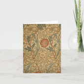 William Morris Pink en Roos Print Bedankkaart (Voorkant)