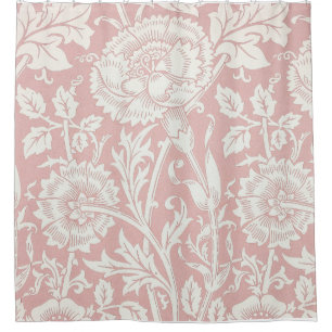 William Morris Pink en Roos Shower Curtain Douchegordijn