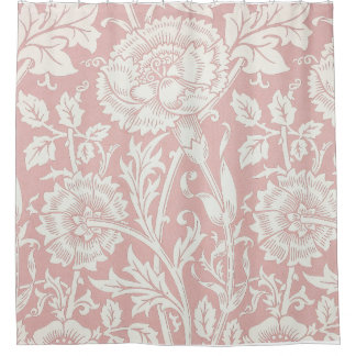 William Morris Pink en Roos Shower Curtain Douchegordijn
