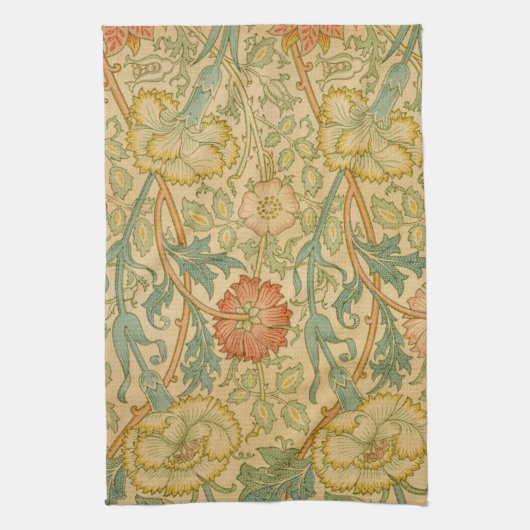  William Morris Pink en Roos Theedoek (Verticaal)