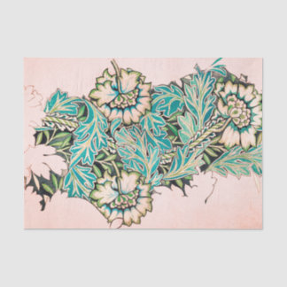 William Morris PINK FLORAL Tissue Paper Tissuepapier
