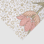 William Morris Pink Gold  Bloemen Tissuepapier (Detail)