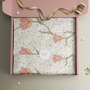 William Morris Pink Gold  Bloemen Tissuepapier