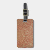 William Morris Pink Poppy Flower Floral Bagagelabel (Voorkant verticaal)