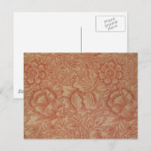 William Morris Pink Poppy Flower Floral Briefkaart (Voorkant / Achterkant)