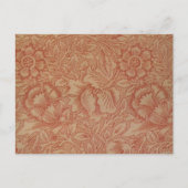 William Morris Pink Poppy Flower Floral Briefkaart (Voorkant)