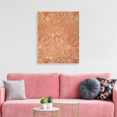William Morris Pink Poppy Flower Floral Canvas Afdruk (Insitu (Woonkamer))