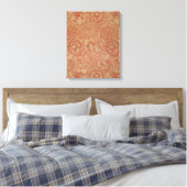 William Morris Pink Poppy Flower Floral Canvas Afdruk (Insitu (Slaapkamer))