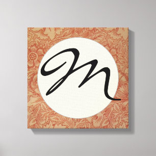 William Morris Pink Poppy Flower Floral Canvas Afdruk