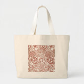 William Morris Pink Poppy Flower Floral Grote Tote Bag (Voorkant)