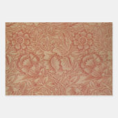 William Morris Pink Poppy Flower Floral Inpakpapier Vel (Voorkant)
