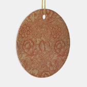 William Morris Pink Poppy Flower Floral Keramisch Ornament (Rechts)