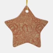 William Morris Pink Poppy Flower Floral Keramisch Ornament (Achterkant)