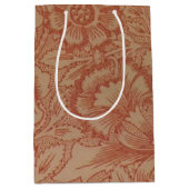 William Morris Pink Poppy Flower Floral Medium Cadeauzakje (Voorkant)