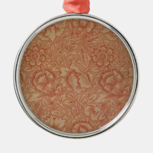 William Morris Pink Poppy Flower Floral Metalen Ornament