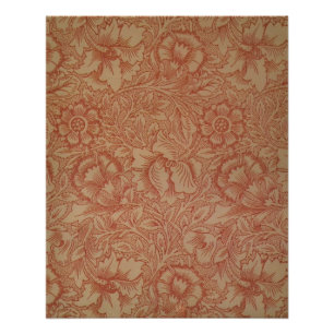 William Morris Pink Poppy Flower Floral Perfect Poster