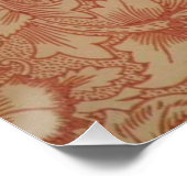 William Morris Pink Poppy Flower Floral Perfect Poster (Hoek)