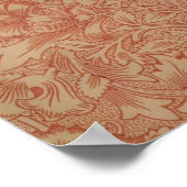 William Morris Pink Poppy Flower Floral Poster (Hoek)