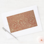 William Morris Pink Poppy Flower Floral Rechthoekige Sticker (Envelop)