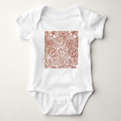 William Morris Pink Poppy Flower Floral Romper (Voorkant)