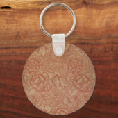 William Morris Pink Poppy Flower Floral Sleutelhanger (Voorkant)