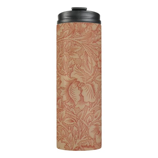 William Morris Pink Poppy Flower Floral Thermosbeker (Voorkant)