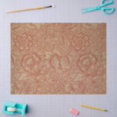 William Morris Pink Poppy Flower Floral Tissuepapier (Craft)