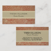 William Morris Pink Poppy Flower Floral Visitekaartje (Voorkant / Achterkant)