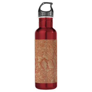 William Morris Pink Poppy Flower Floral Waterfles