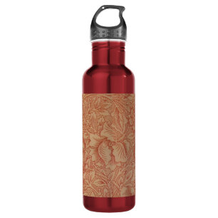 William Morris Pink Poppy Flower Floral Waterfles