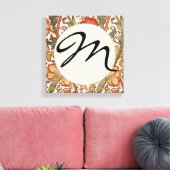 William Morris Pink Rose Bloem Behang Patroon Canvas Afdruk (Insitu (Woonkamer))