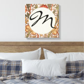 William Morris Pink Rose Bloem Behang Patroon Canvas Afdruk (Insitu (Slaapkamer))