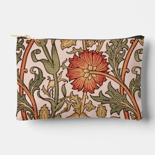 William Morris Pink Rose Bloem Behang Patroon Etui (Voorkant)