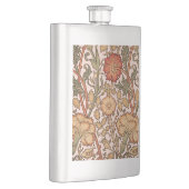 William Morris Pink Rose Bloem Behang Patroon Heupfles (Rechts)