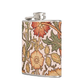 William Morris Pink Rose Bloem Behang Patroon Heupfles (Links)