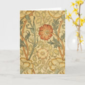 William Morris Pink Rose Bloem Behang Patroon Kaart (Gele Bloem)