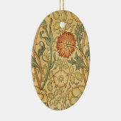 William Morris Pink Rose Bloem Behang Patroon Keramisch Ornament (Rechts)