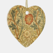 William Morris Pink Rose Bloem Behang Patroon Keramisch Ornament (Rechts)