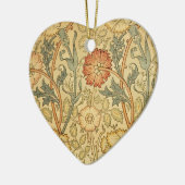William Morris Pink Rose Bloem Behang Patroon Keramisch Ornament (Links)