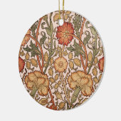 William Morris Pink Rose Bloem Behang Patroon Keramisch Ornament (Links)