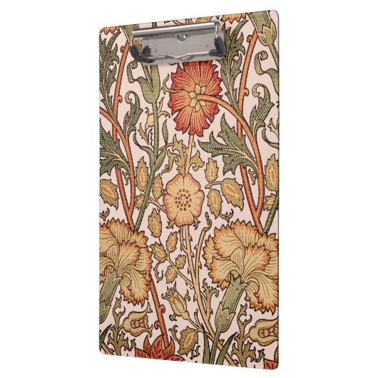 William Morris Pink Rose Bloem Behang Patroon Klembord (Links)